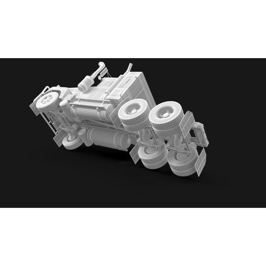 Australian Superliner 3D Model – Classic Truck with PBR Textures - View 13