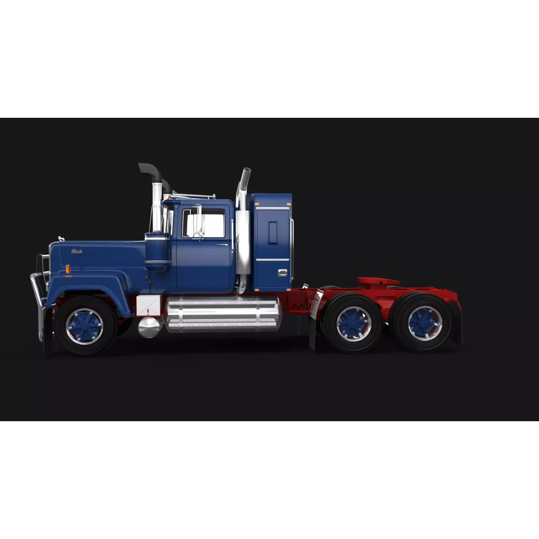 Australian Superliner 3D Model – Classic Truck with PBR Textures - View 2