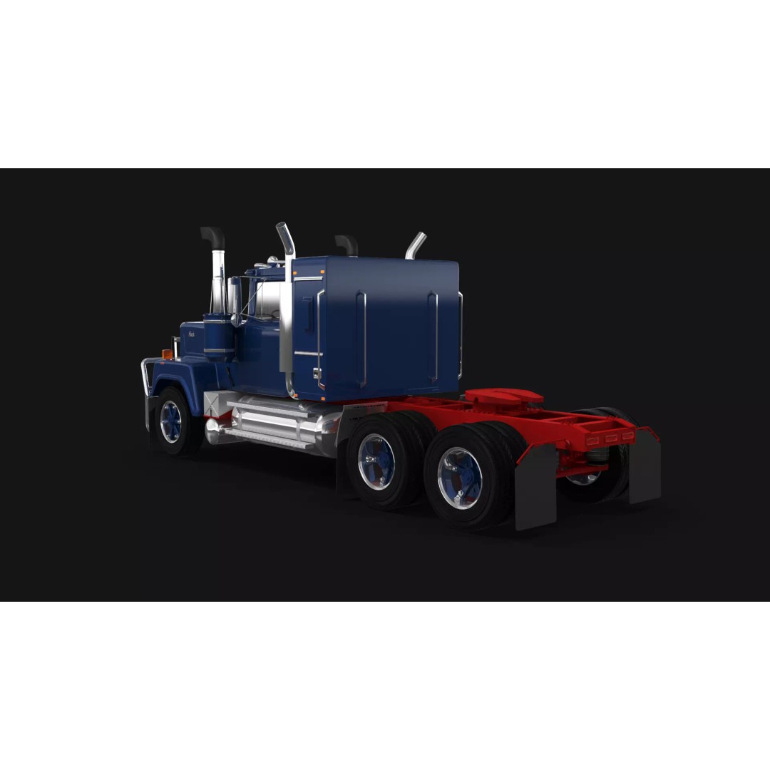 Australian Superliner 3D Model – Classic Truck with PBR Textures - View 4