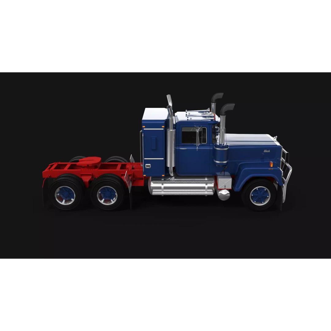 Australian Superliner 3D Model – Classic Truck with PBR Textures - View 6