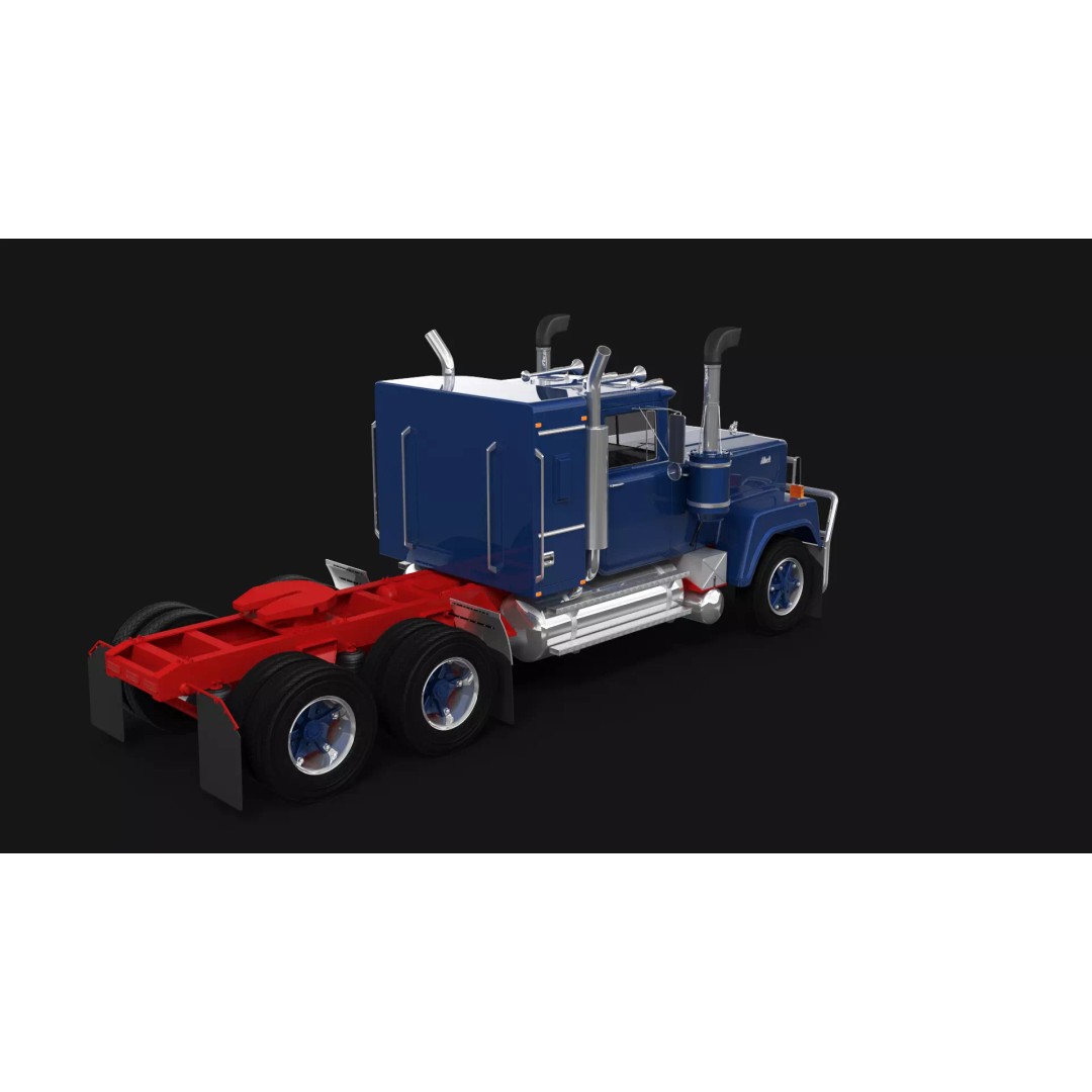 Australian Superliner 3D Model – Classic Truck with PBR Textures - View 7