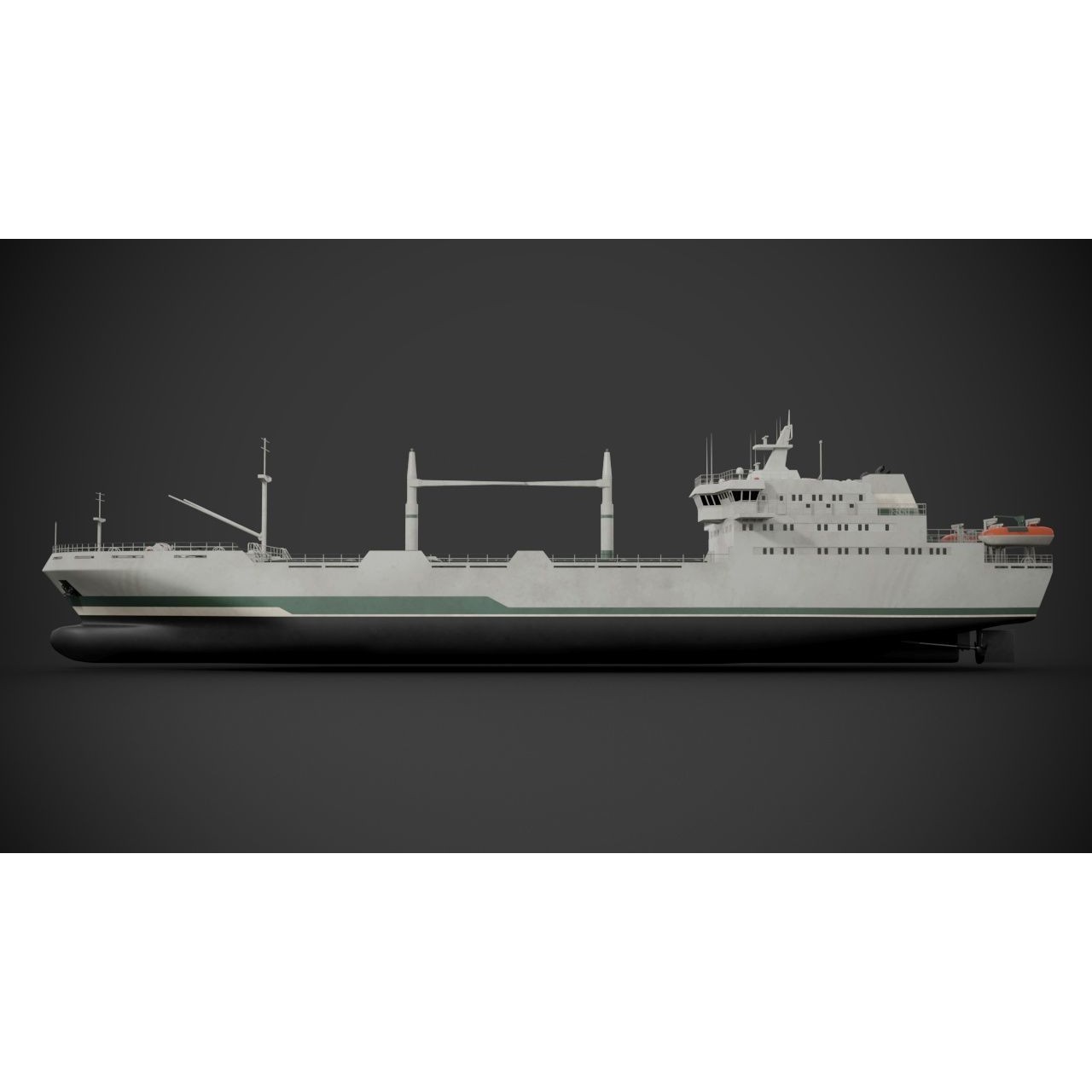 Bulk Carrier - PBR Textured 3D Model - View 10