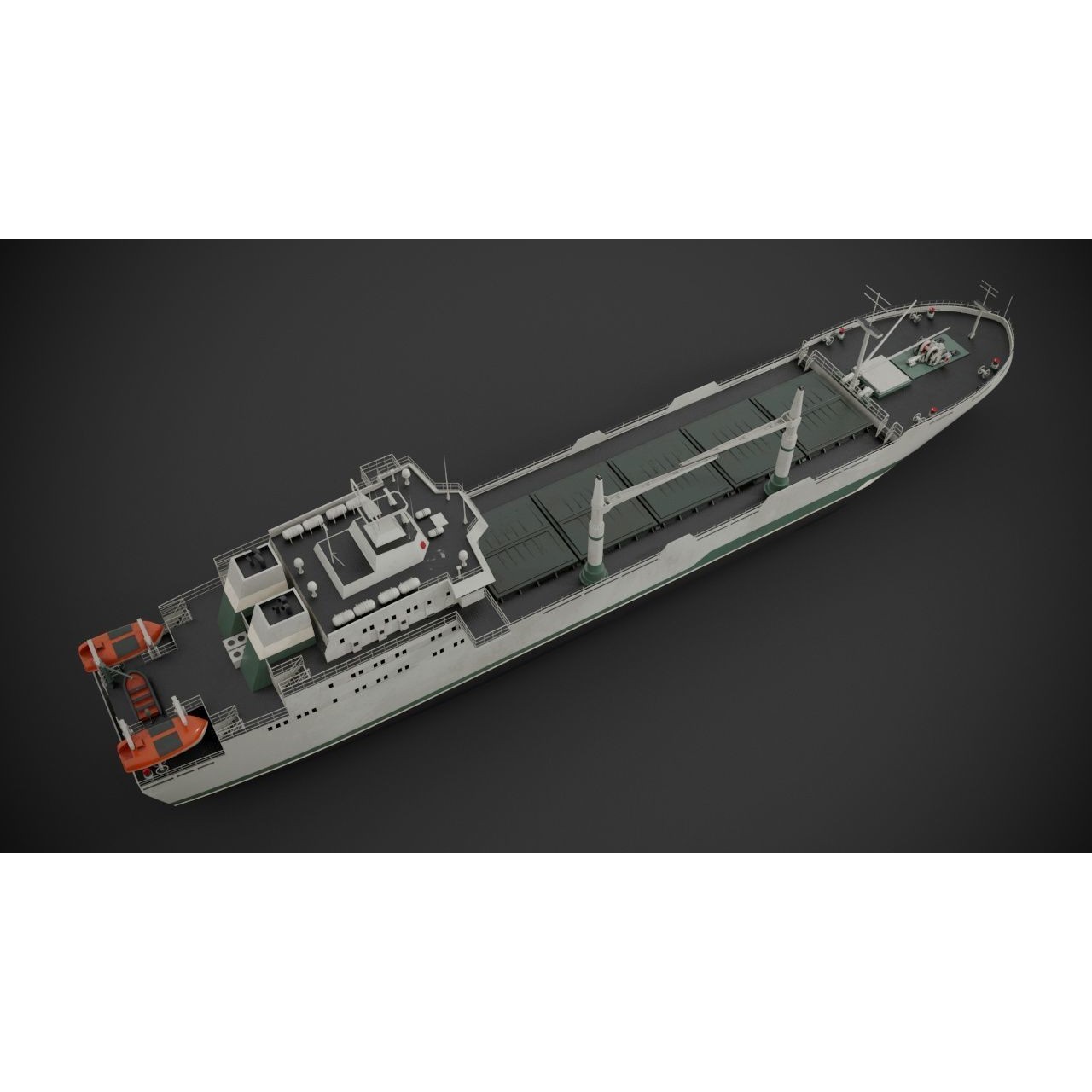Bulk Carrier - PBR Textured 3D Model - View 14