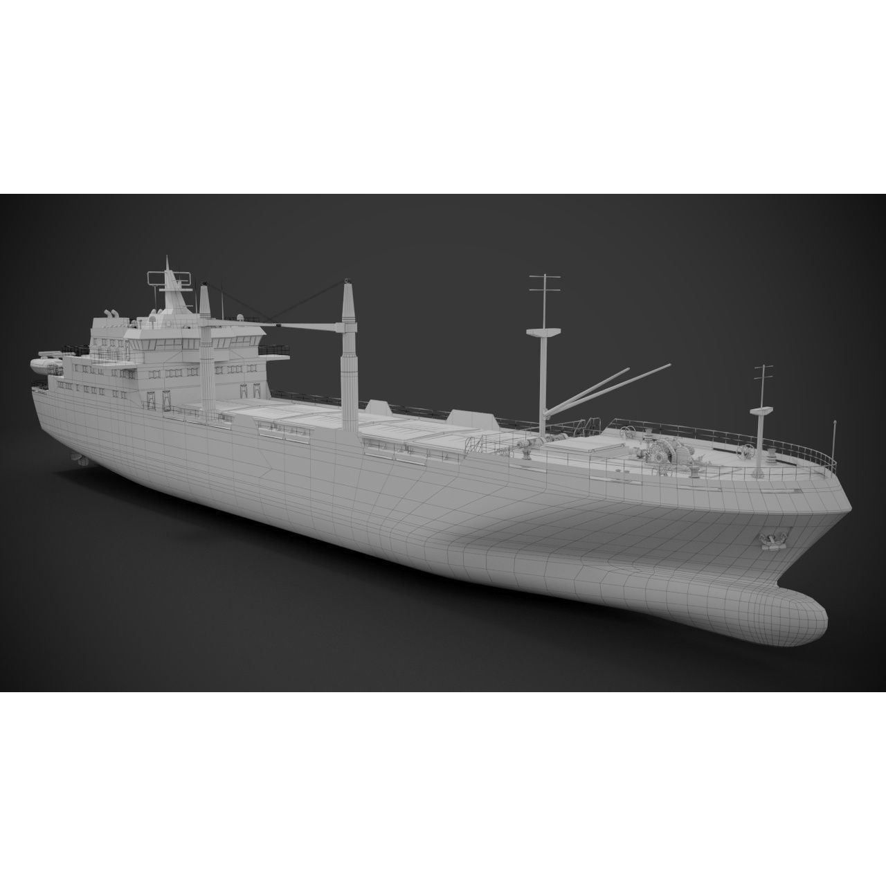 Bulk Carrier - PBR Textured 3D Model - View 19