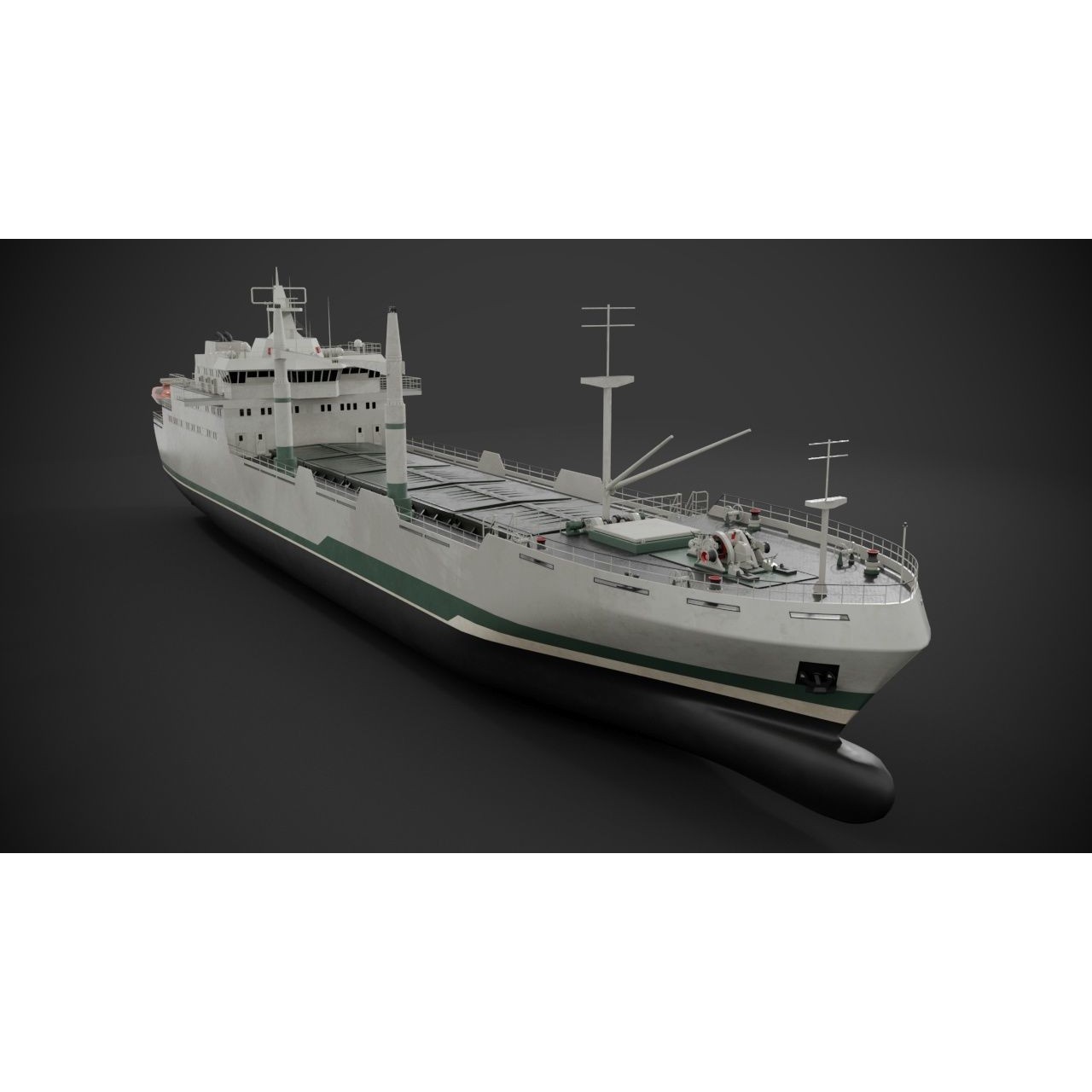 Bulk Carrier - PBR Textured 3D Model - View 5