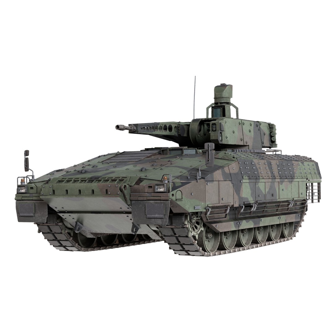 Puma 6x6 IFV 3D Model – Low Poly Military Vehicle, FBX, Blender - View 10