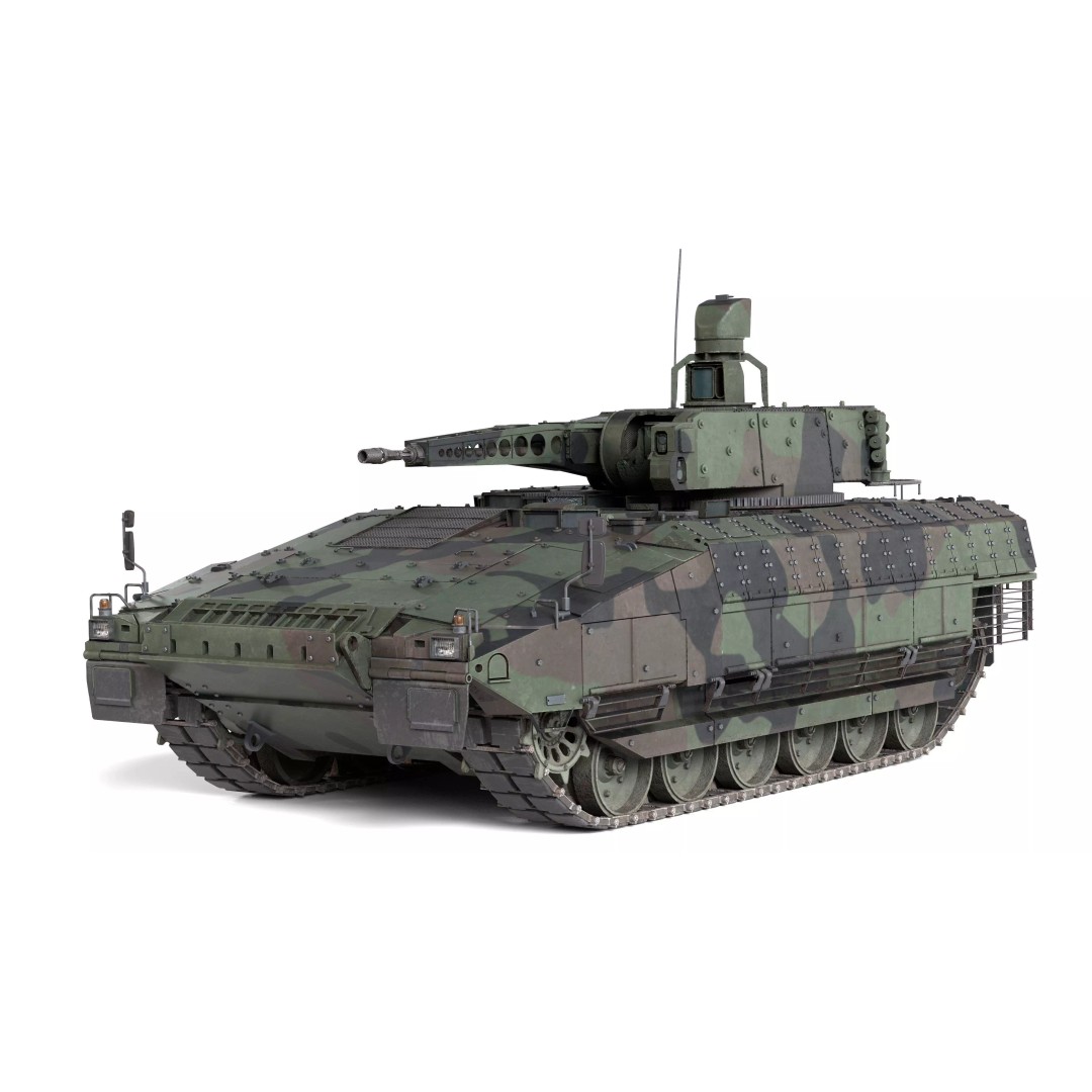 Puma 6x6 IFV 3D Model – Low Poly Military Vehicle, FBX, Blender - View 2
