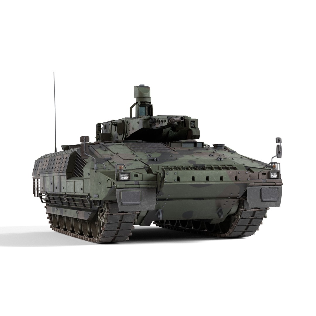 Puma 6x6 IFV 3D Model – Low Poly Military Vehicle, FBX, Blender - View 4