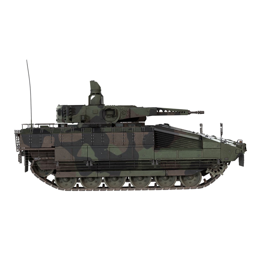 Puma 6x6 IFV 3D Model – Low Poly Military Vehicle, FBX, Blender - View 5