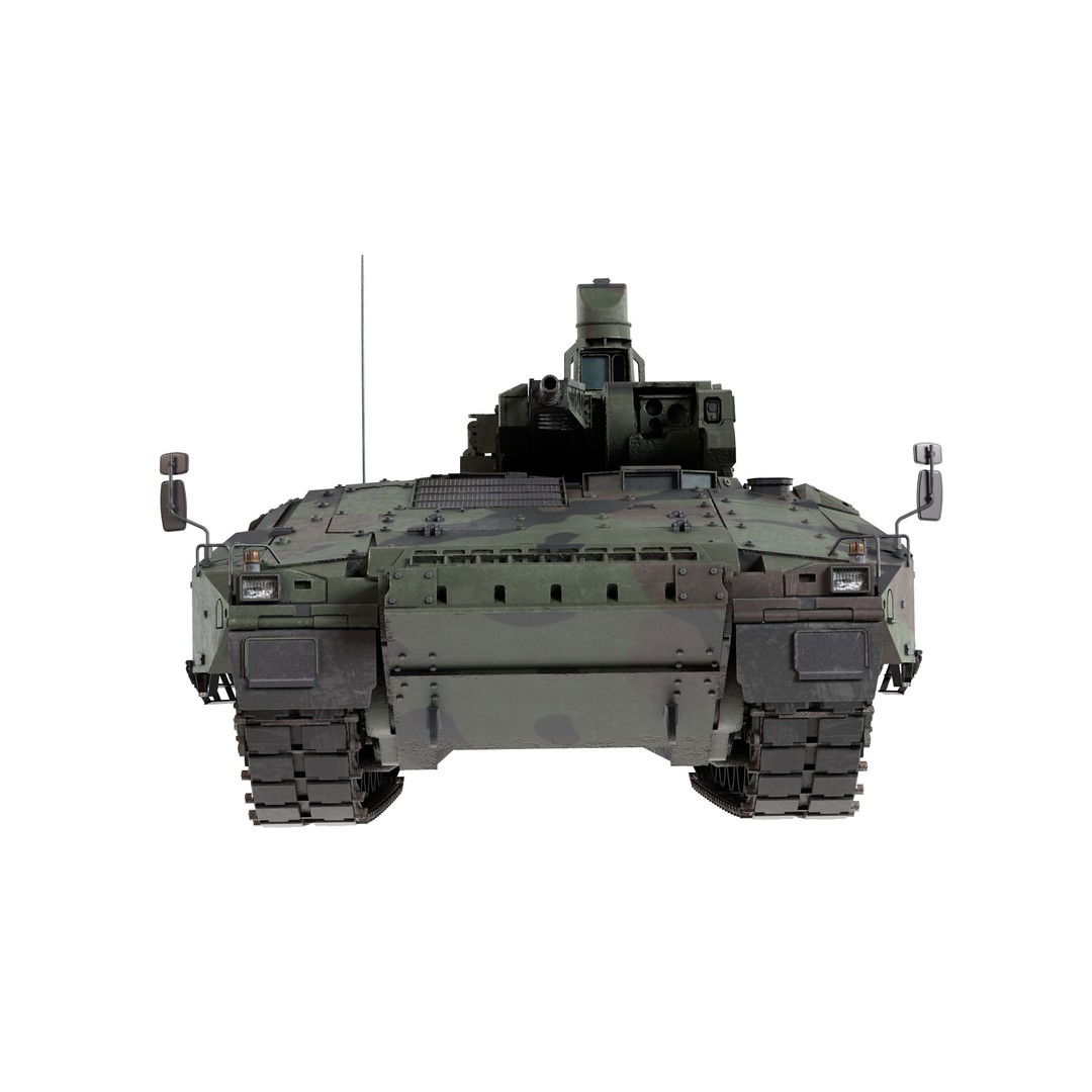 Puma 6x6 IFV 3D Model – Low Poly Military Vehicle, FBX, Blender - View 7