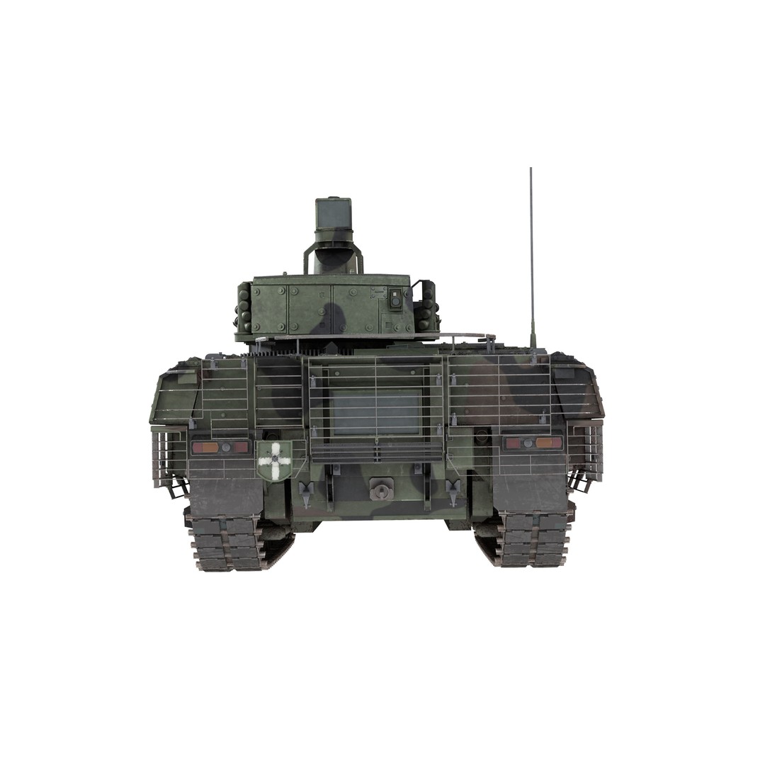 Puma 6x6 IFV 3D Model – Low Poly Military Vehicle, FBX, Blender - View 8