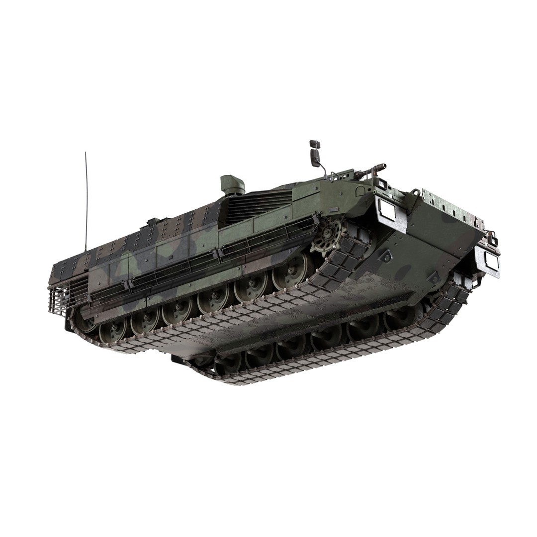 Puma 6x6 IFV 3D Model – Low Poly Military Vehicle, FBX, Blender - View 9