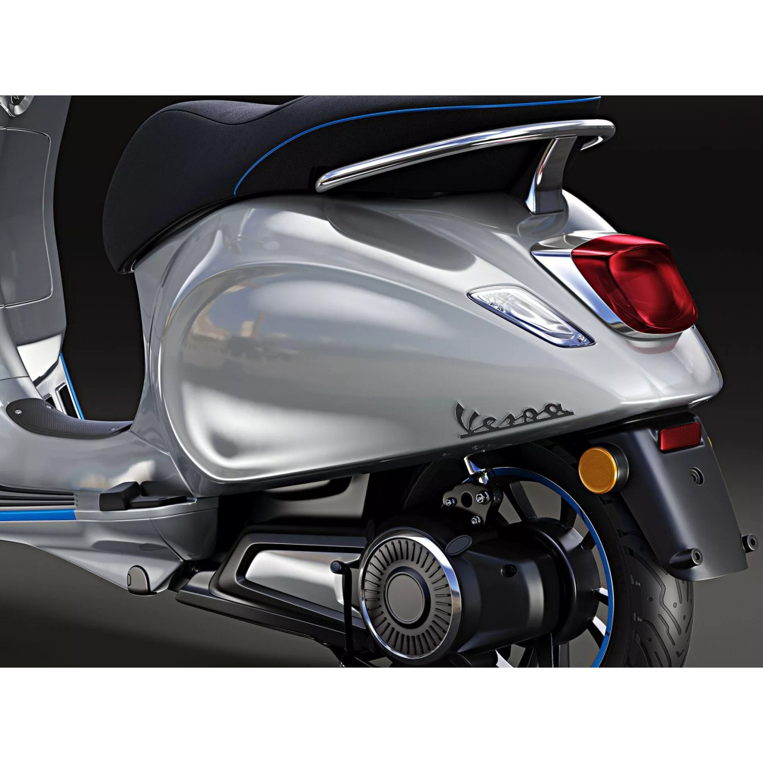 2020 Vespa Elettrica 3D Model – High Poly Game Asset, FBX, OBJ - View 11