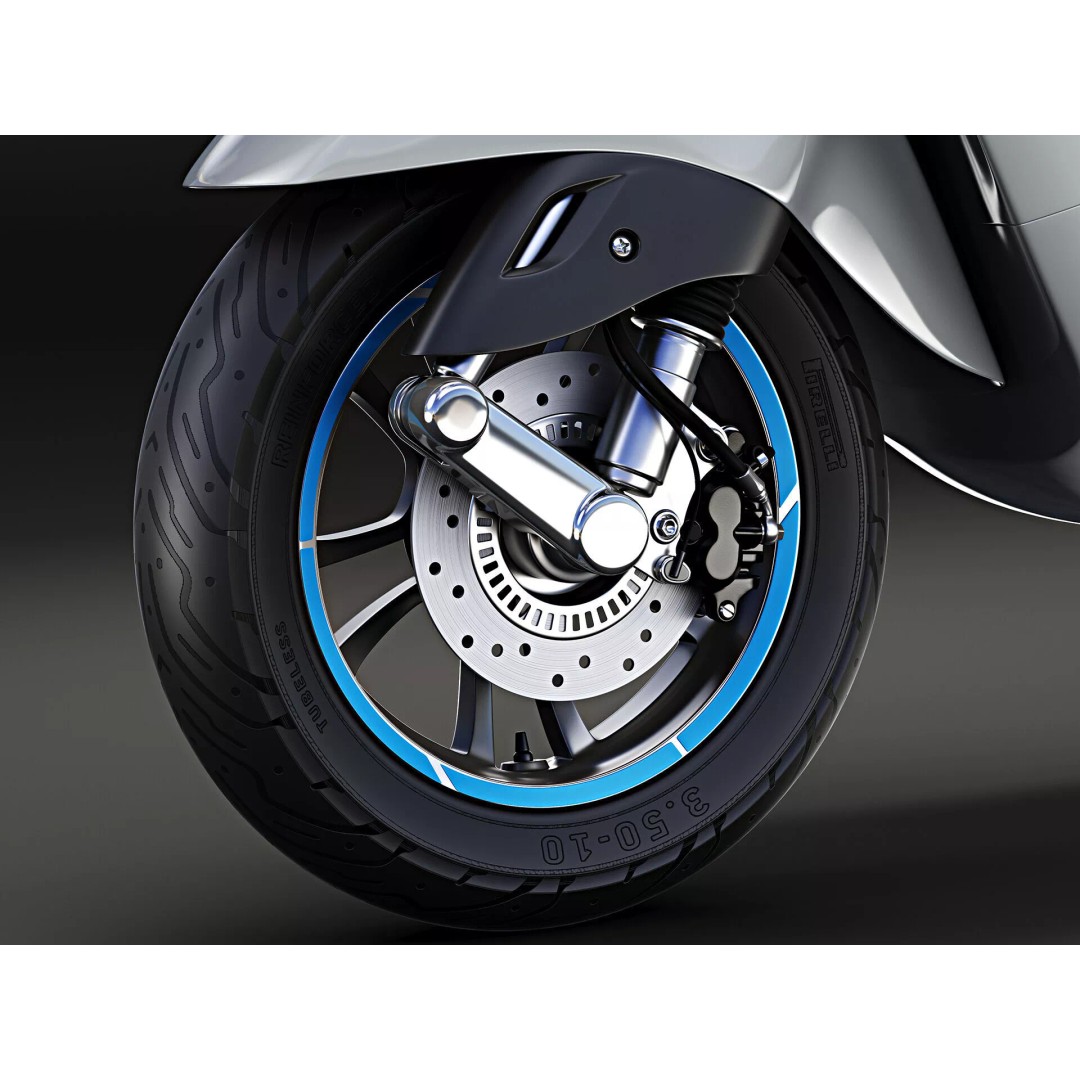 2020 Vespa Elettrica 3D Model – High Poly Game Asset, FBX, OBJ - View 16