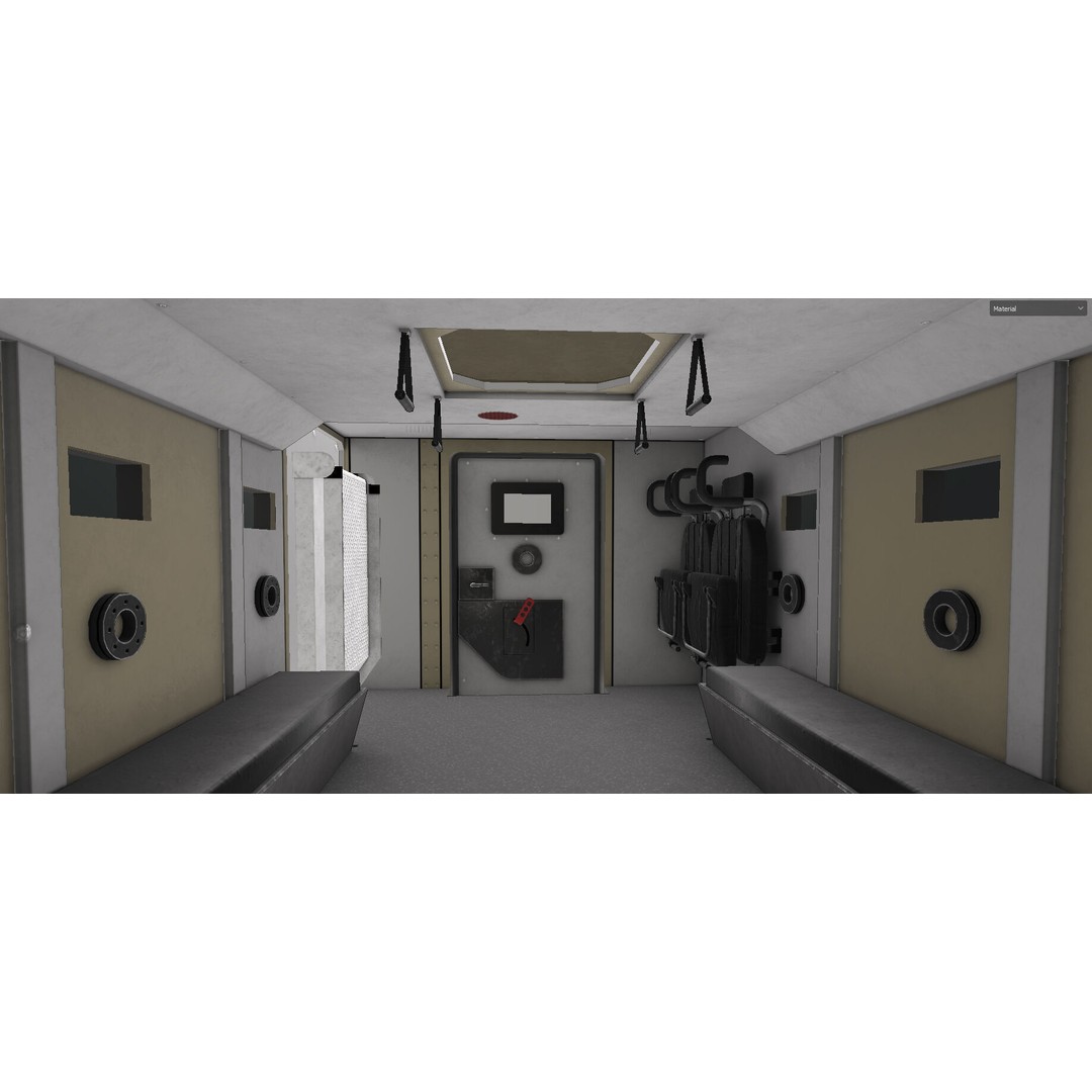 Senator EOD 3D Model – Low Poly Military Vehicle, FBX, OBJ - View 16