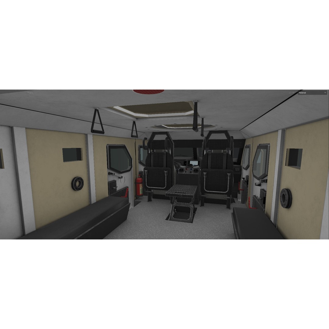 Senator EOD 3D Model – Low Poly Military Vehicle, FBX, OBJ - View 17