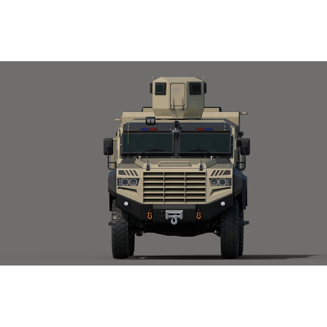 Senator EOD 3D Model – Low Poly Military Vehicle, FBX, OBJ - View 6