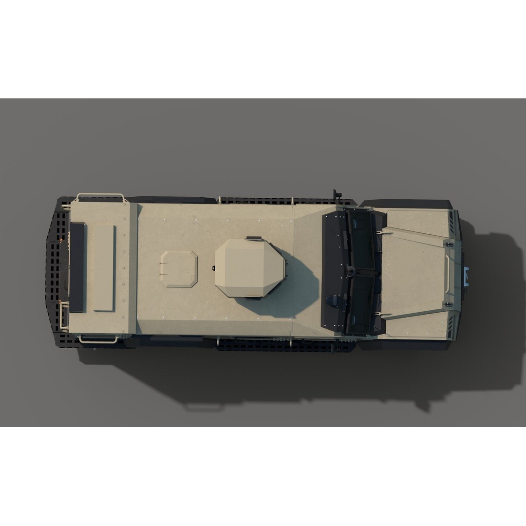 Senator EOD 3D Model – Low Poly Military Vehicle, FBX, OBJ - View 7