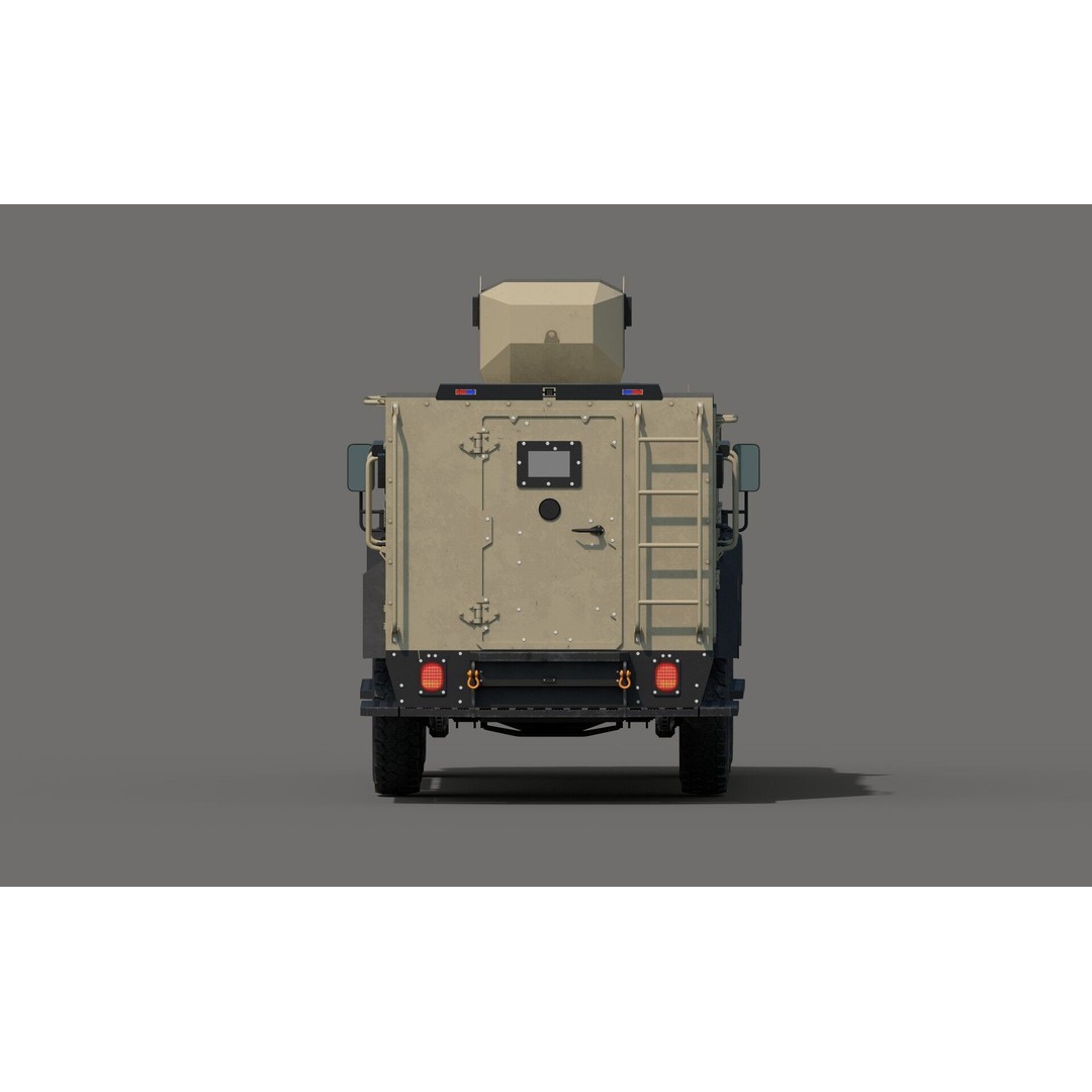 Senator EOD 3D Model – Low Poly Military Vehicle, FBX, OBJ - View 8