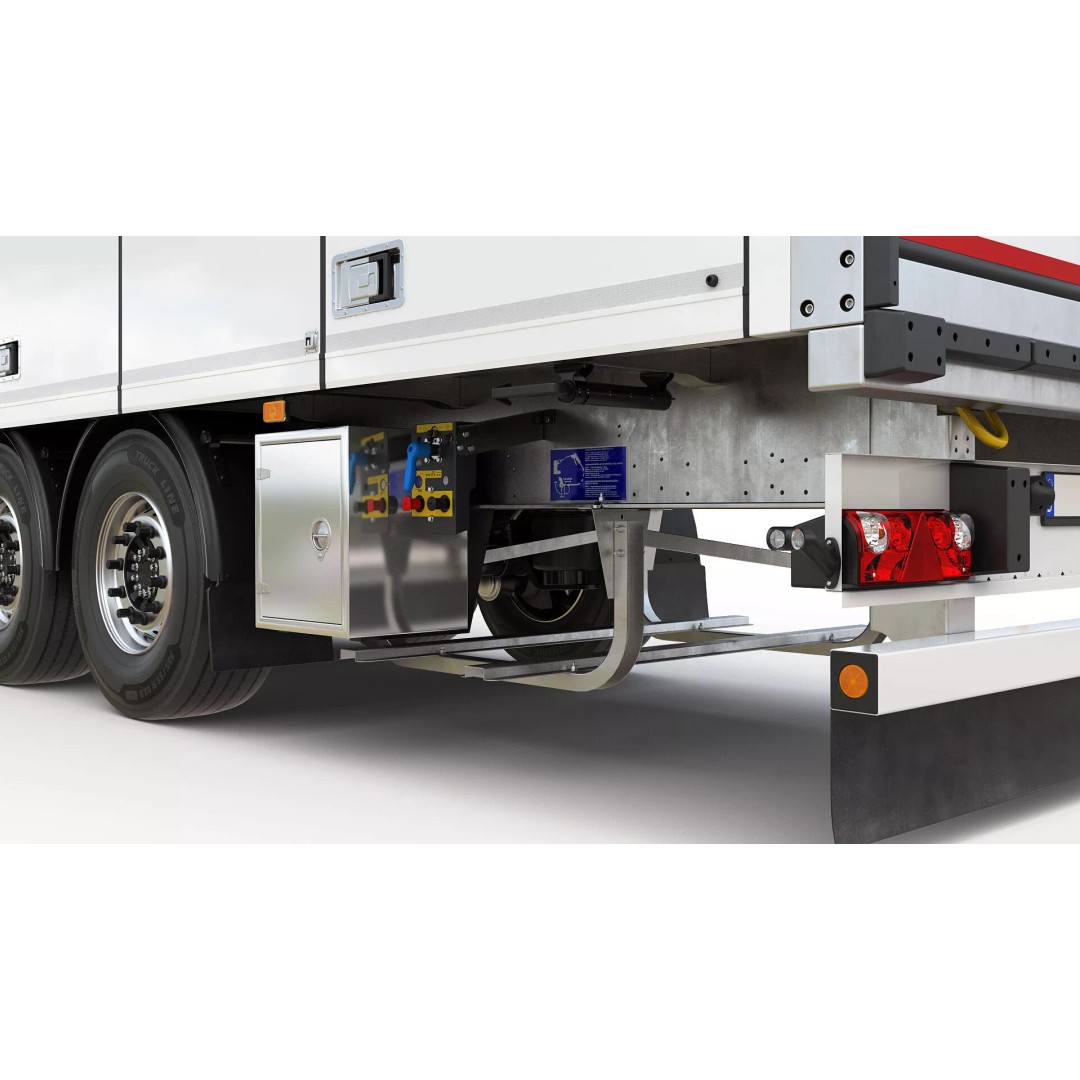 Semi-Trailer 3D Model – Realistic Vehicle with Folding Doors, FBX - View 11