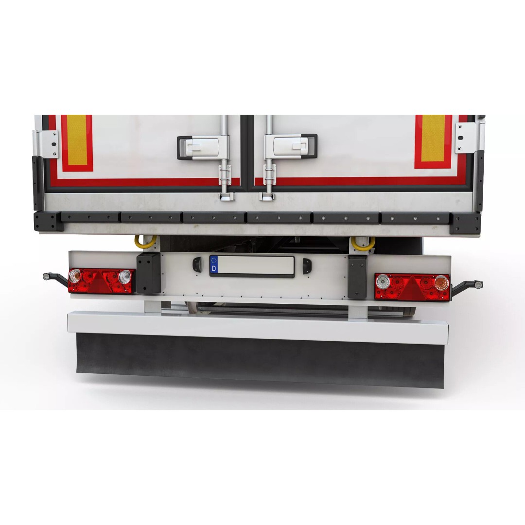 Semi-Trailer 3D Model – Realistic Vehicle with Folding Doors, FBX - View 12
