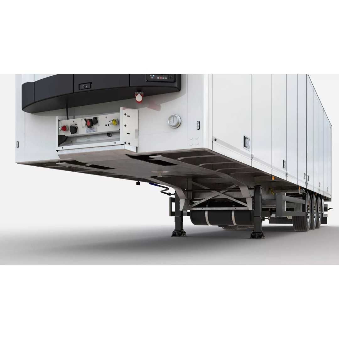 Semi-Trailer 3D Model – Realistic Vehicle with Folding Doors, FBX - View 15