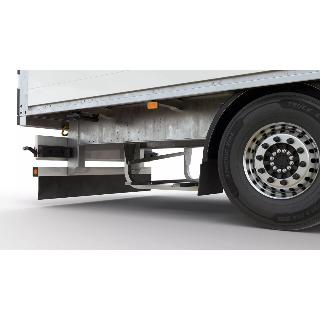 Semi-Trailer 3D Model – Realistic Vehicle with Folding Doors, FBX - View 20