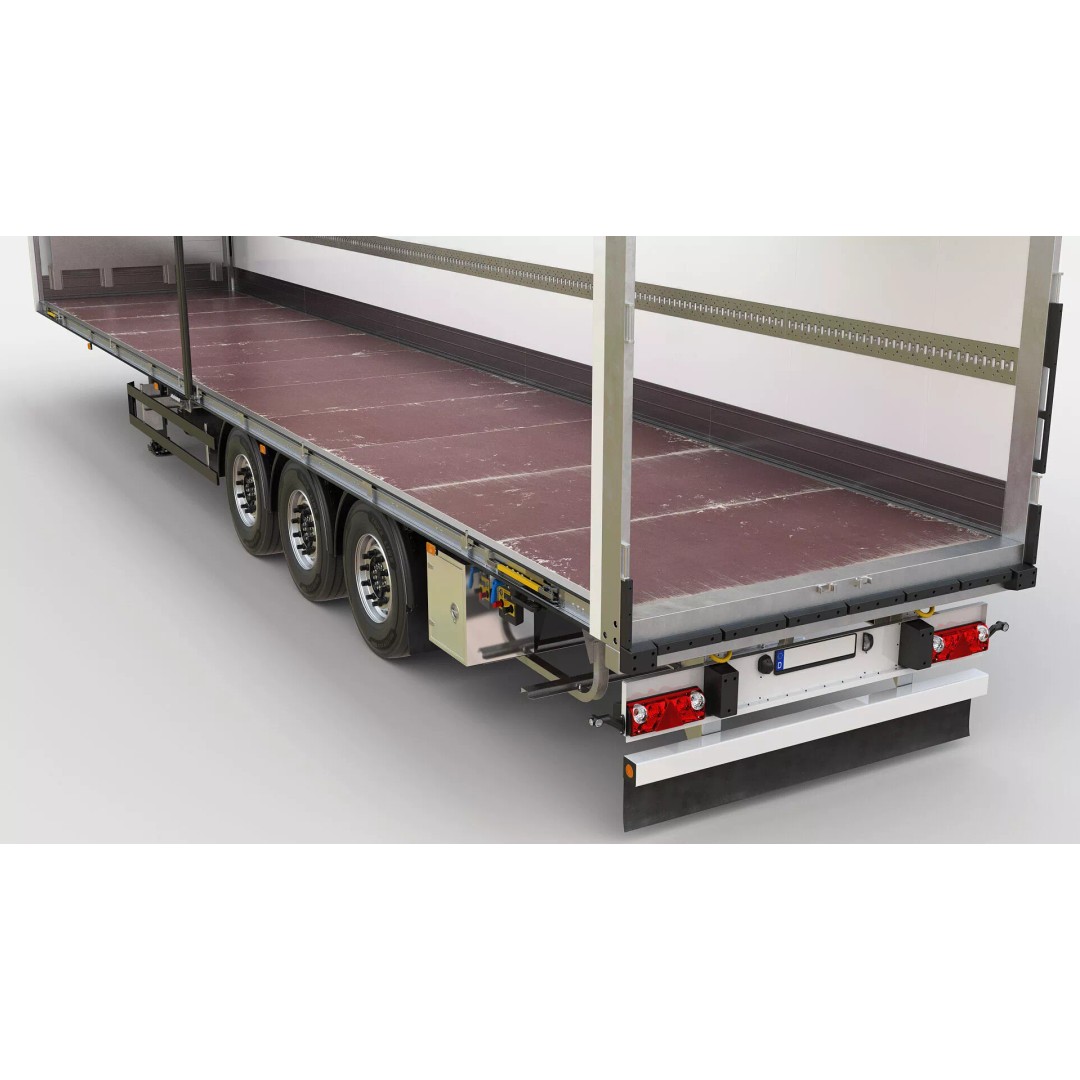 Semi-Trailer 3D Model – Realistic Vehicle with Folding Doors, FBX - View 23