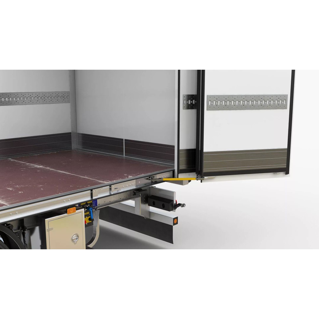 Semi-Trailer 3D Model – Realistic Vehicle with Folding Doors, FBX - View 25