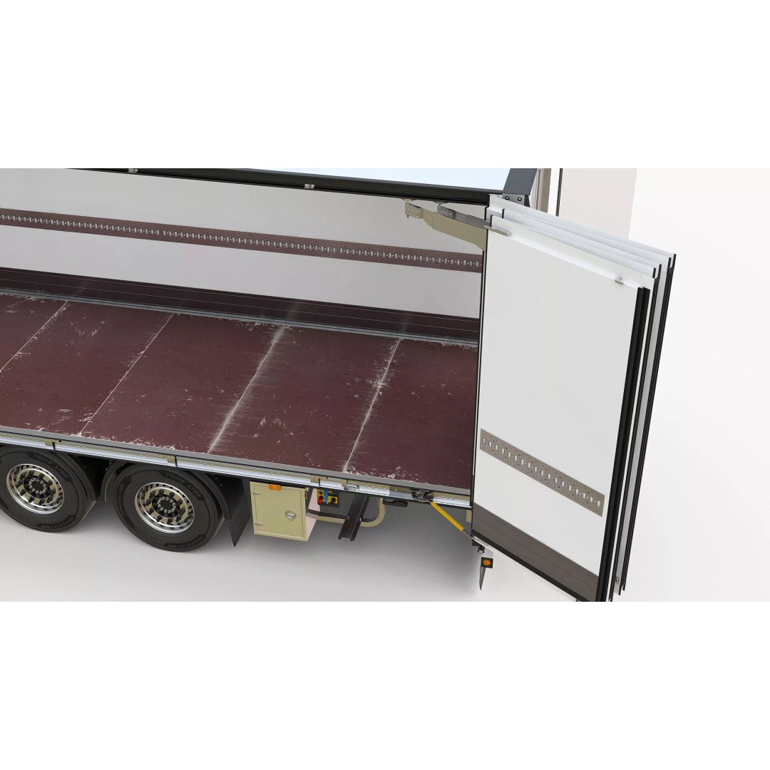 Semi-Trailer 3D Model – Realistic Vehicle with Folding Doors, FBX - View 26