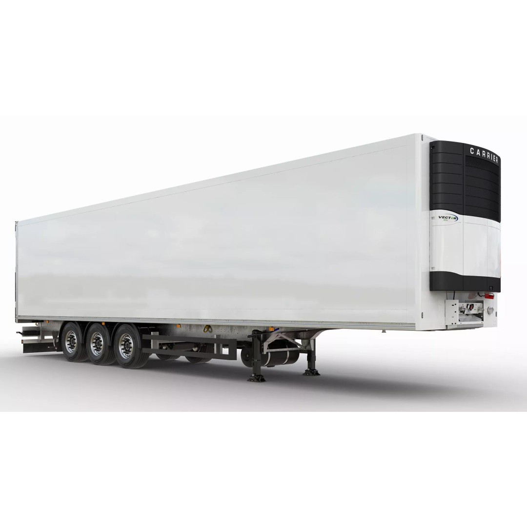 Semi-Trailer 3D Model – Realistic Vehicle with Folding Doors, FBX - View 8