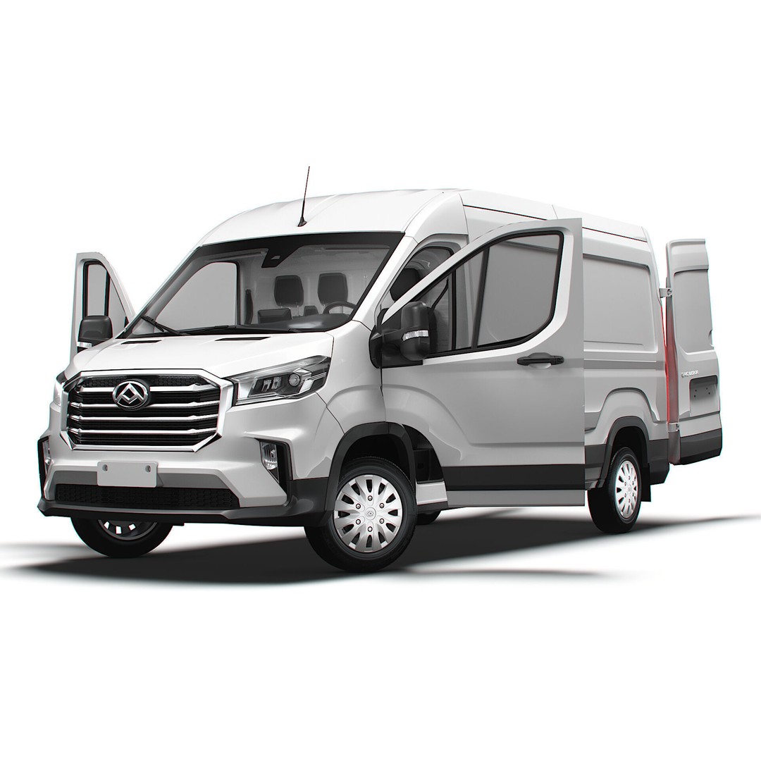 Maxus Deliver 9 Van 3D Model – HQ Interior, Real World Scale, FBX - View 10
