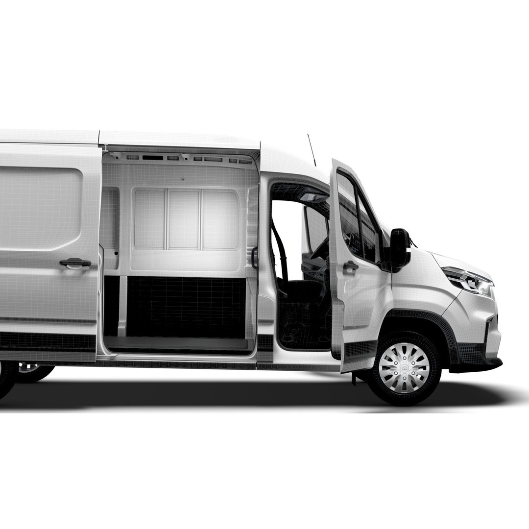 Maxus Deliver 9 Van 3D Model – HQ Interior, Real World Scale, FBX - View 18