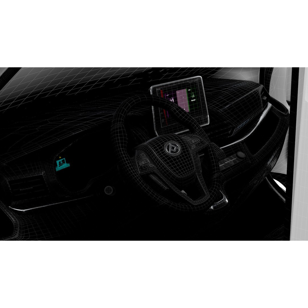 Maxus Deliver 9 Van 3D Model – HQ Interior, Real World Scale, FBX - View 19