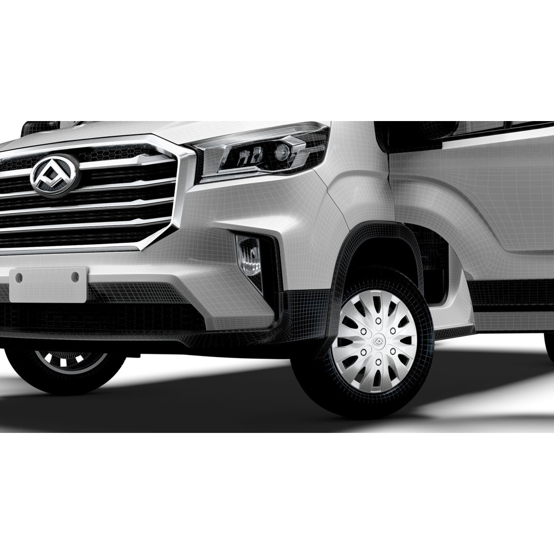 Maxus Deliver 9 Van 3D Model – HQ Interior, Real World Scale, FBX - View 20