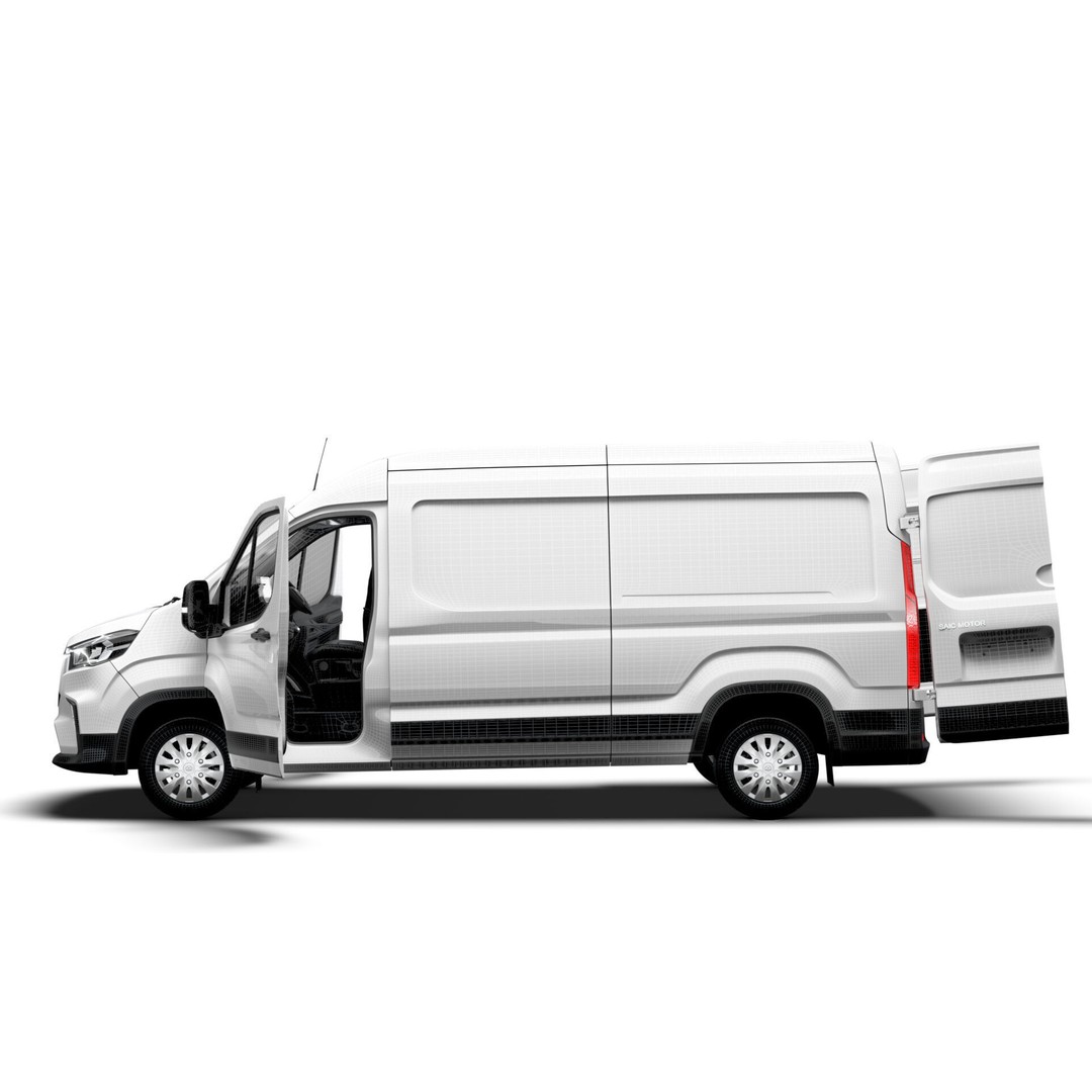 Maxus Deliver 9 Van 3D Model – HQ Interior, Real World Scale, FBX - View 21