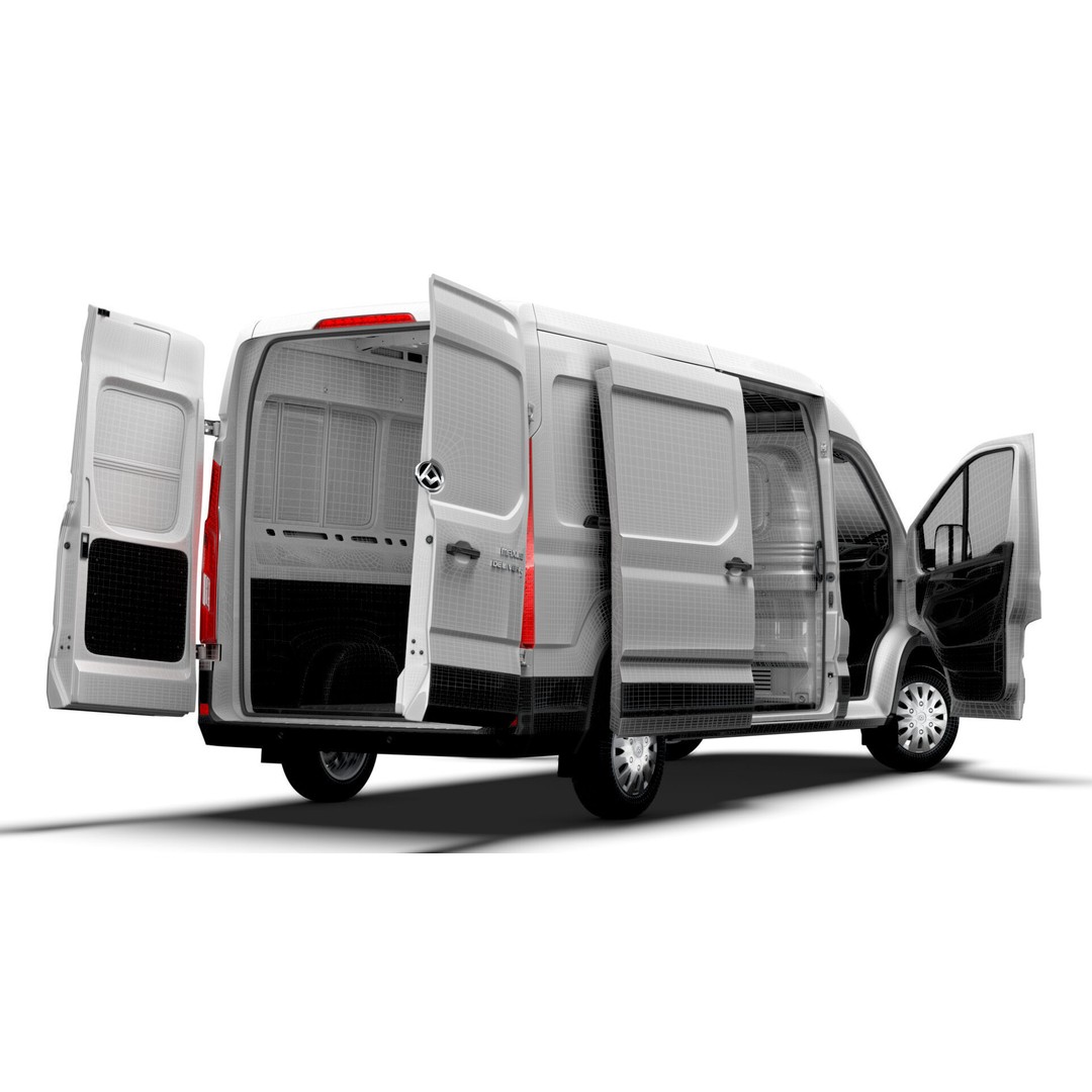 Maxus Deliver 9 Van 3D Model – HQ Interior, Real World Scale, FBX - View 22