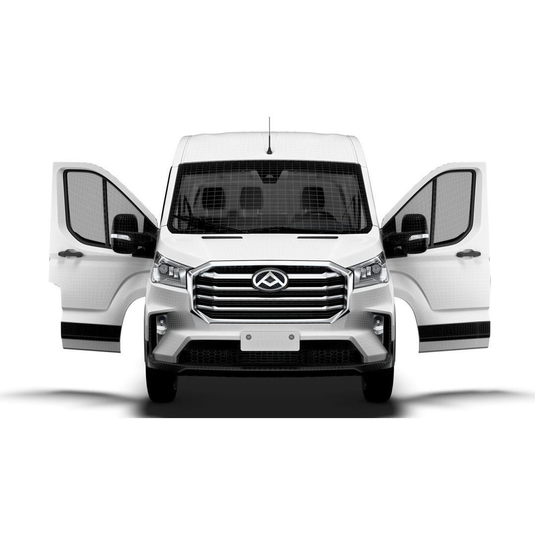 Maxus Deliver 9 Van 3D Model – HQ Interior, Real World Scale, FBX - View 23