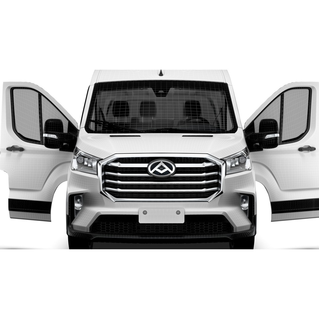 Maxus Deliver 9 Van 3D Model – HQ Interior, Real World Scale, FBX - View 24