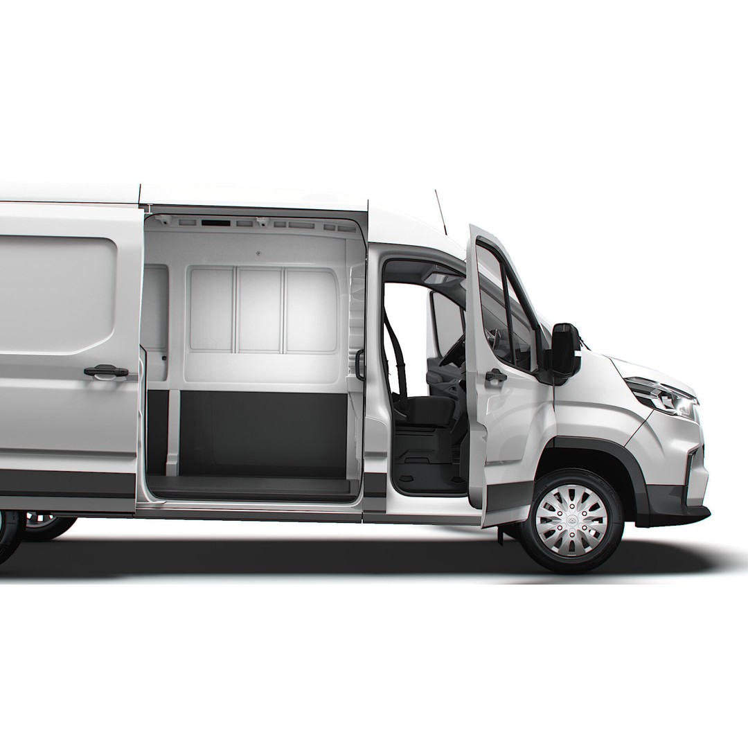 Maxus Deliver 9 Van 3D Model – HQ Interior, Real World Scale, FBX - View 3