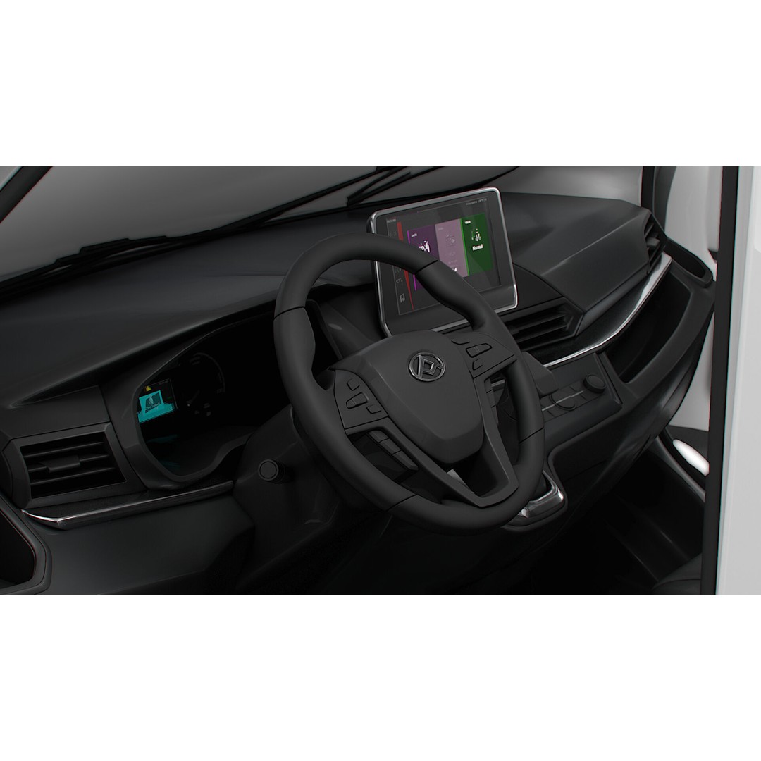 Maxus Deliver 9 Van 3D Model – HQ Interior, Real World Scale, FBX - View 4