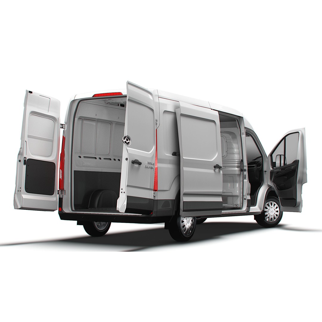 Maxus Deliver 9 Van 3D Model – HQ Interior, Real World Scale, FBX - View 7