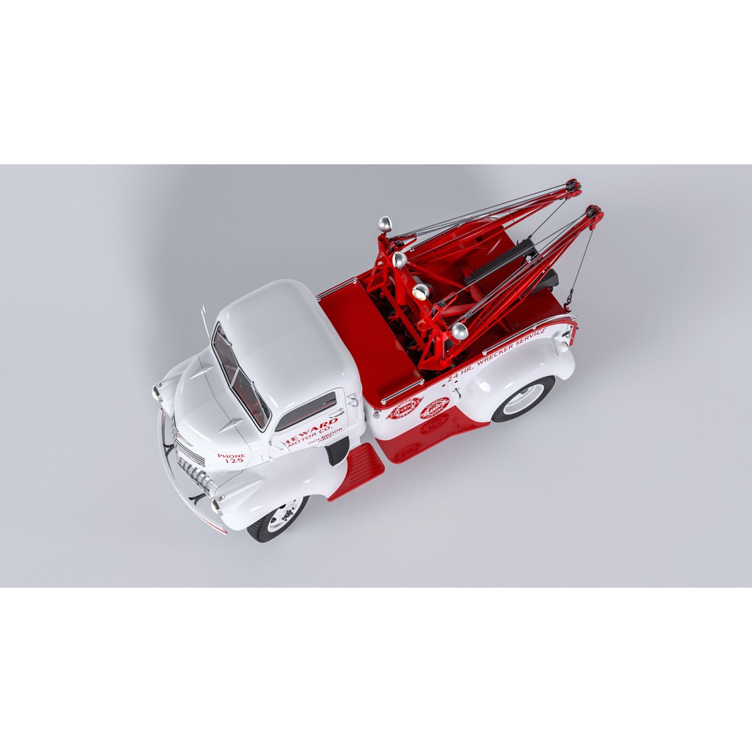 Chevrolet AK-Series COE Tow Truck 3D Model – High Poly Game Asset, FBX, OBJ - View 14