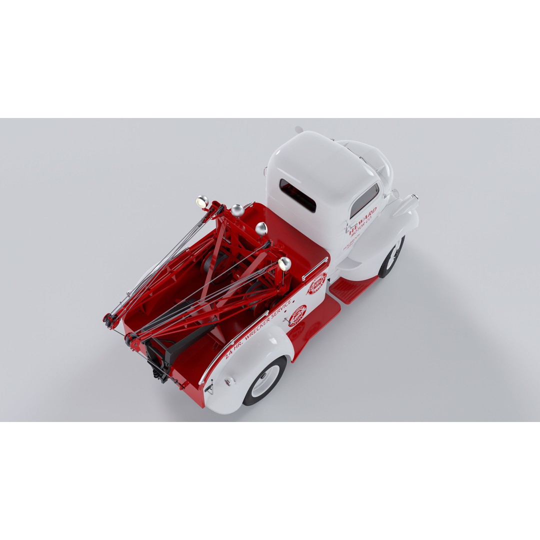 Chevrolet AK-Series COE Tow Truck 3D Model – High Poly Game Asset, FBX, OBJ - View 15