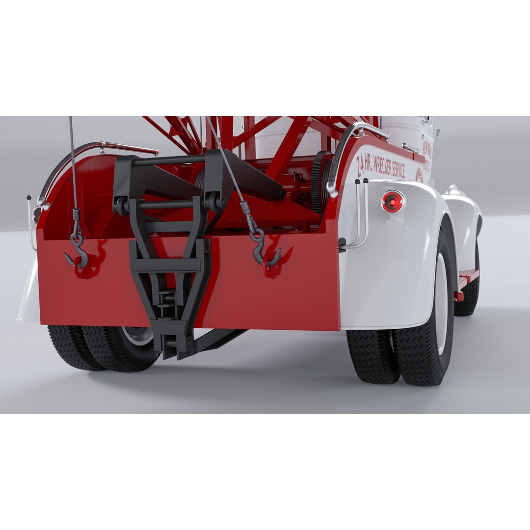 Chevrolet AK-Series COE Tow Truck 3D Model – High Poly Game Asset, FBX, OBJ - View 16