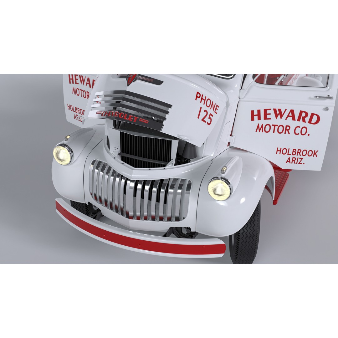 Chevrolet AK-Series COE Tow Truck 3D Model – High Poly Game Asset, FBX, OBJ - View 25