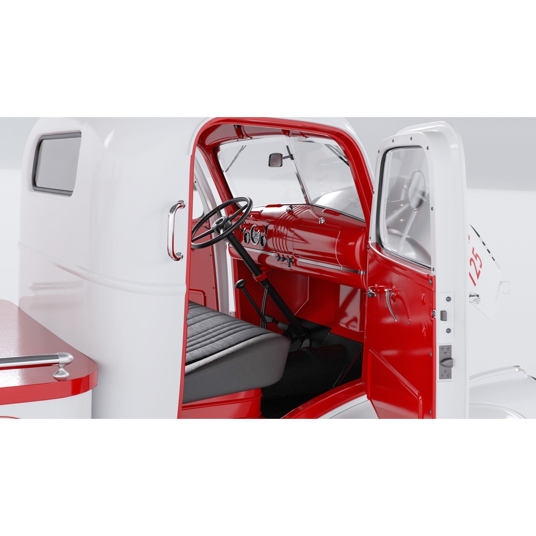 Chevrolet AK-Series COE Tow Truck 3D Model – High Poly Game Asset, FBX, OBJ - View 32