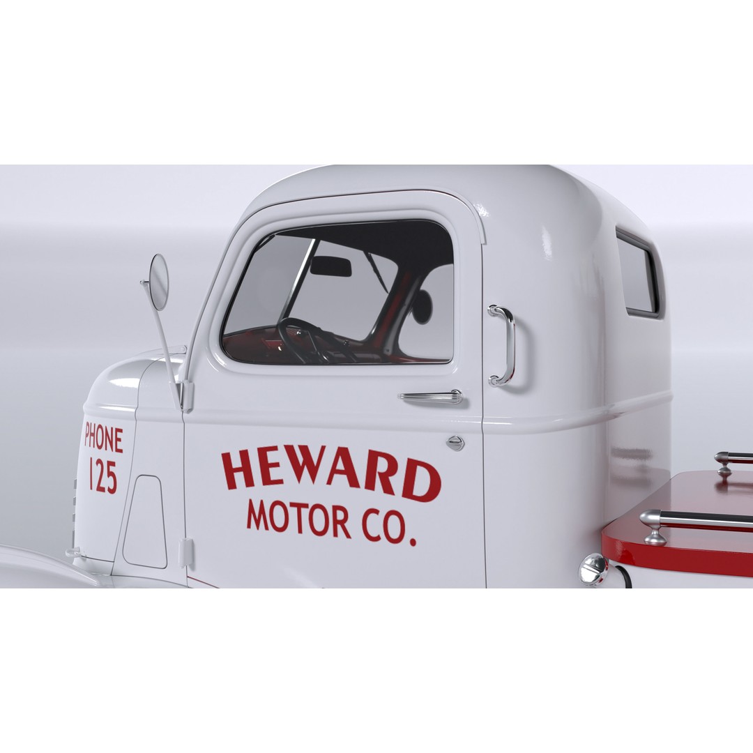 Chevrolet AK-Series COE Tow Truck 3D Model – High Poly Game Asset, FBX, OBJ - View 33