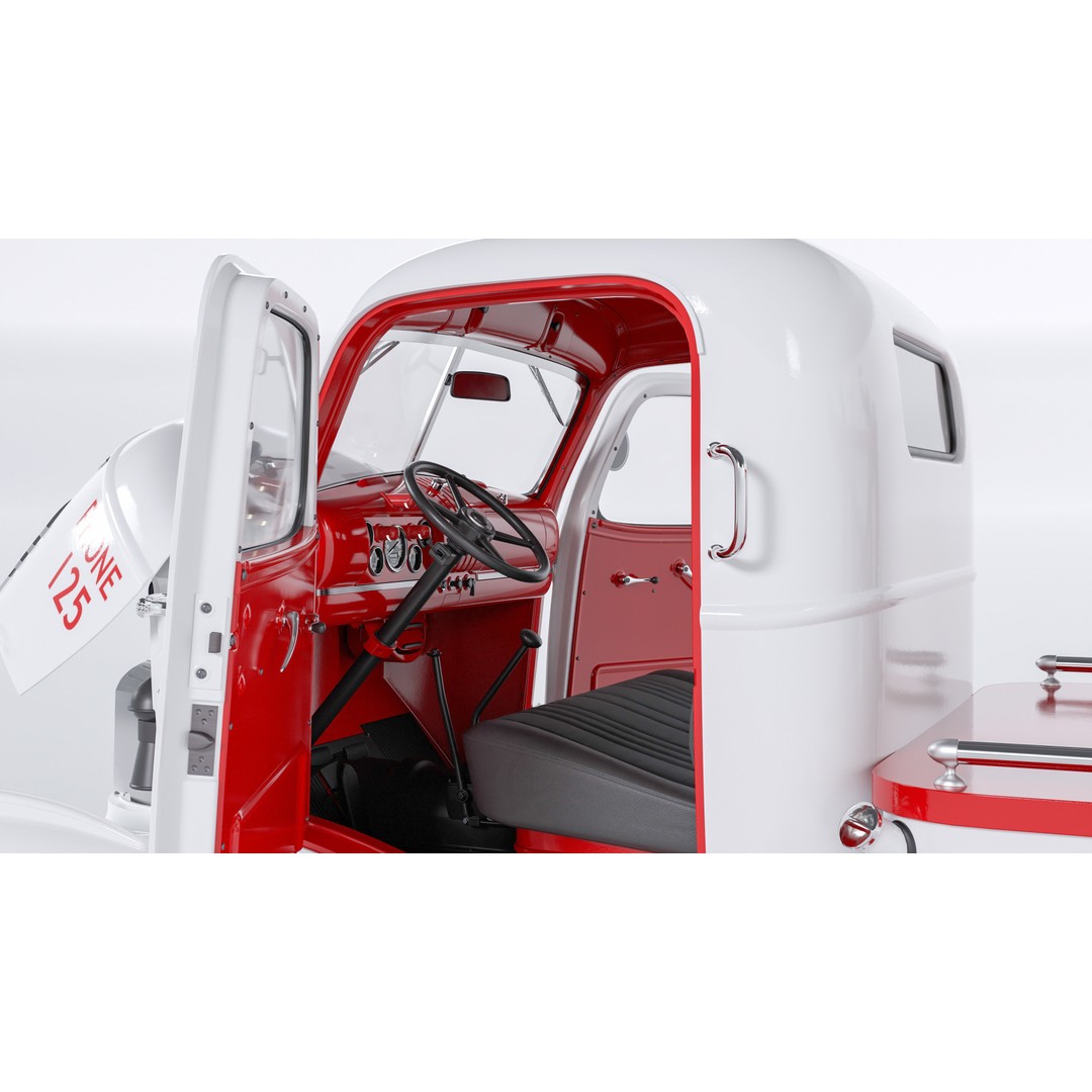 Chevrolet AK-Series COE Tow Truck 3D Model – High Poly Game Asset, FBX, OBJ - View 34