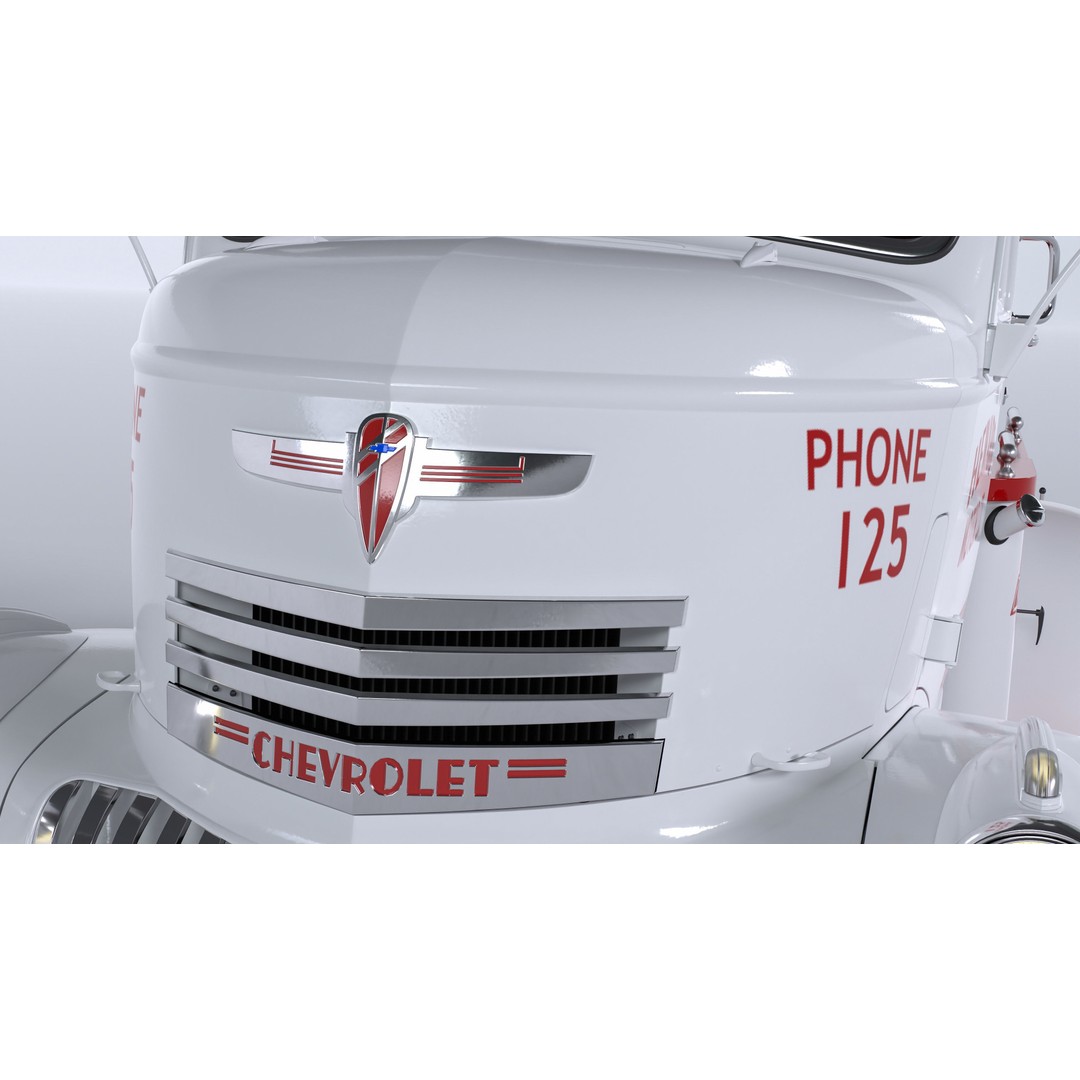 Chevrolet AK-Series COE Tow Truck 3D Model – High Poly Game Asset, FBX, OBJ - View 41